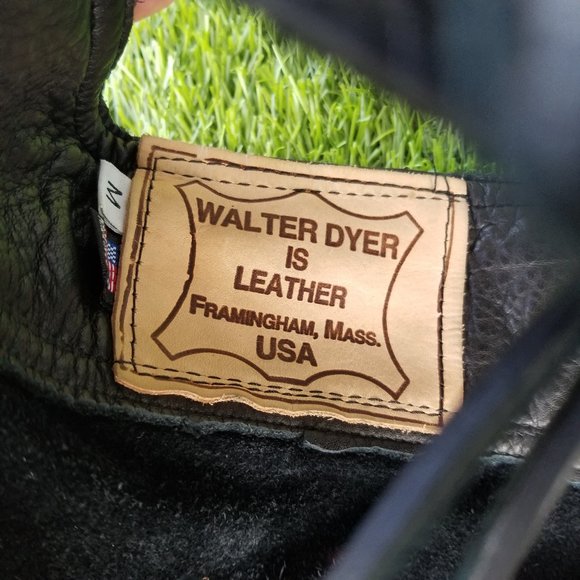 USA VINTAGE LEATHER MOTORCYCLE CHAPS. Uni-sex. Adjustable with pockets 20" thigh - Picture 6 of 16